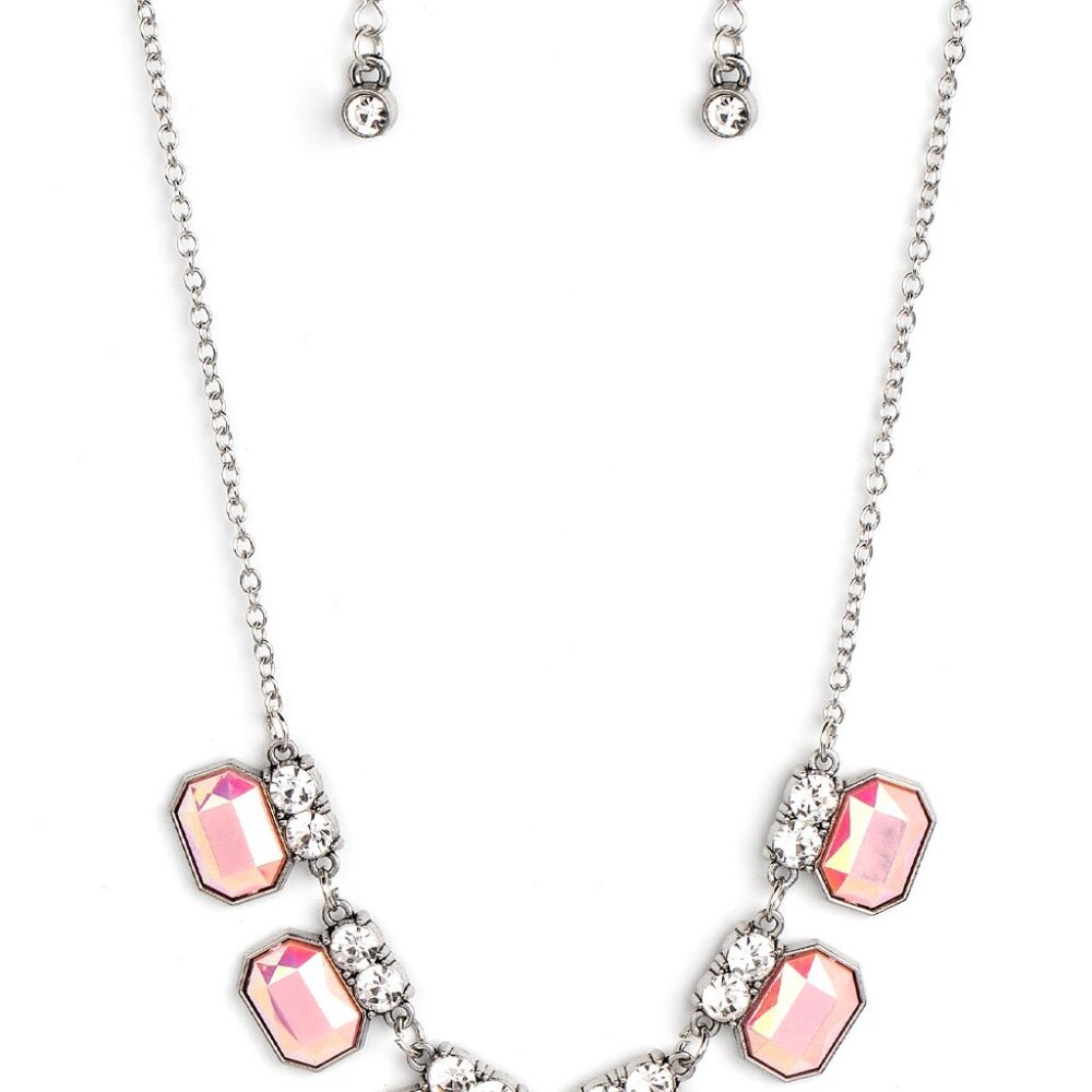 Interstellar Inspiration - Pink Necklace and Earrings Set